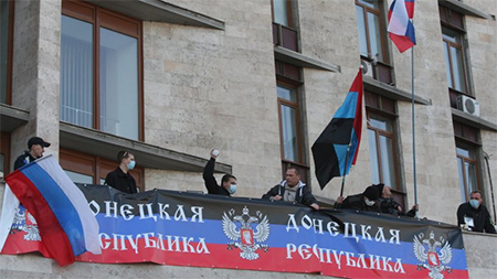 Toman un departamento de la Policía en el este de Ucrania